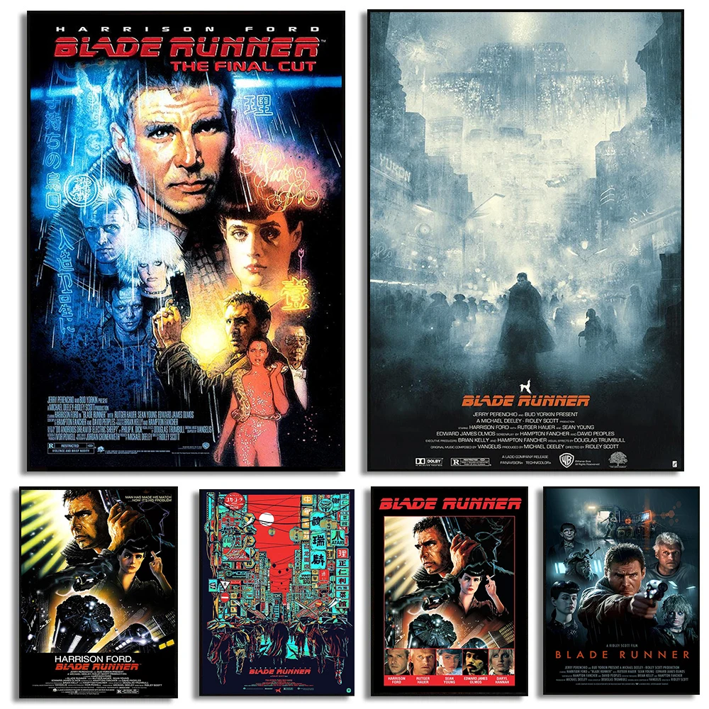 Vintage Collectible Posters - โปสเตอร์ภาพยนตร์คลาสสิกเบลดรันเนอร์ 1982 - ของสะสมสำหรับแฟนภาพยนตร์ - โปสเตอร์ภาพยนตร์วินเทจ