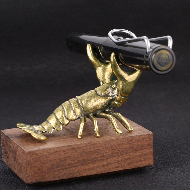 ของตกแต่งรูปกุ้งก้ามกรามทองเหล - Vintage Collectible Pens บทวิจารณ์และราคา