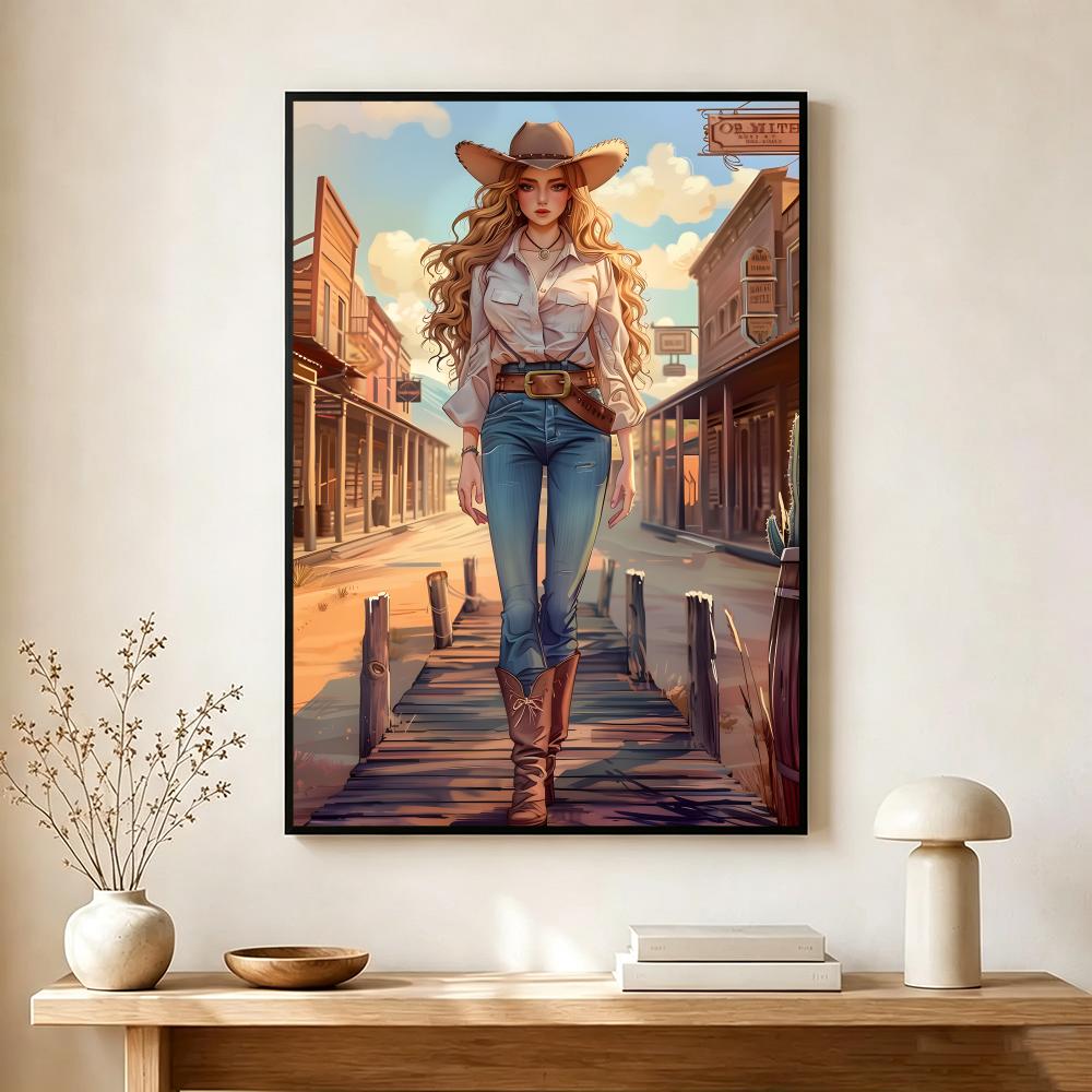 โปสเตอร์ธีมคาวเกิร์ลสไตล์วินเท - Vintage Collectible Posters บทวิจารณ์และราคา
