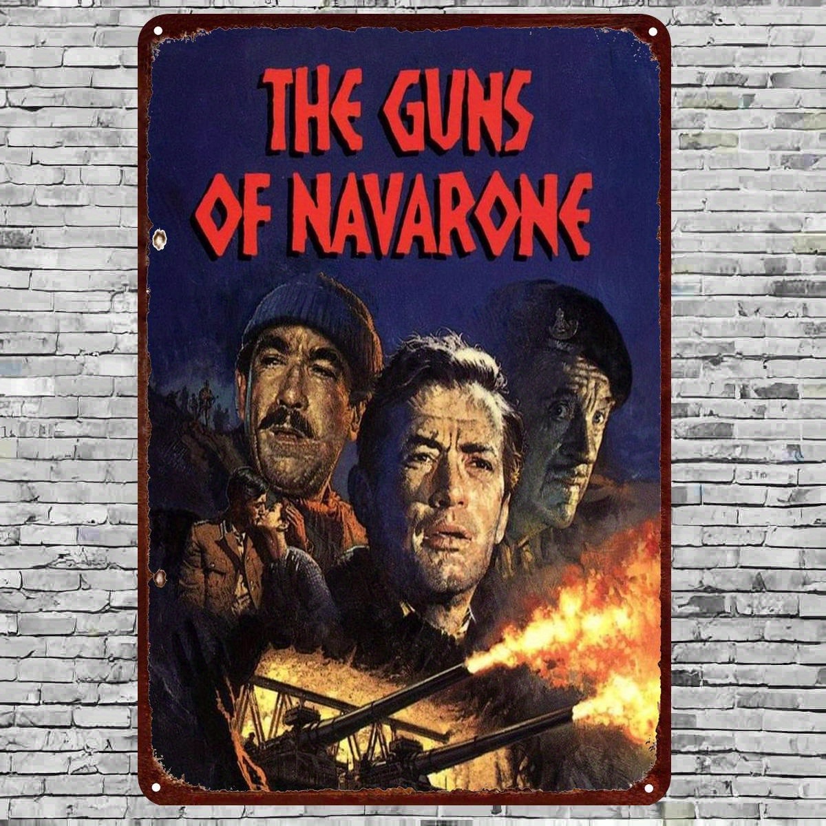 ป้ายสังกะสีวินเทจ 'The Guns of - Vintage Collectible Posters บทวิจารณ์และราคา