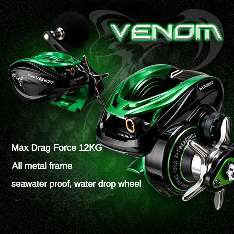 HAIBO VENOM Anti-น้ำเค็มตกปลา  - Developing Tank Reel บทวิจารณ์และราคา