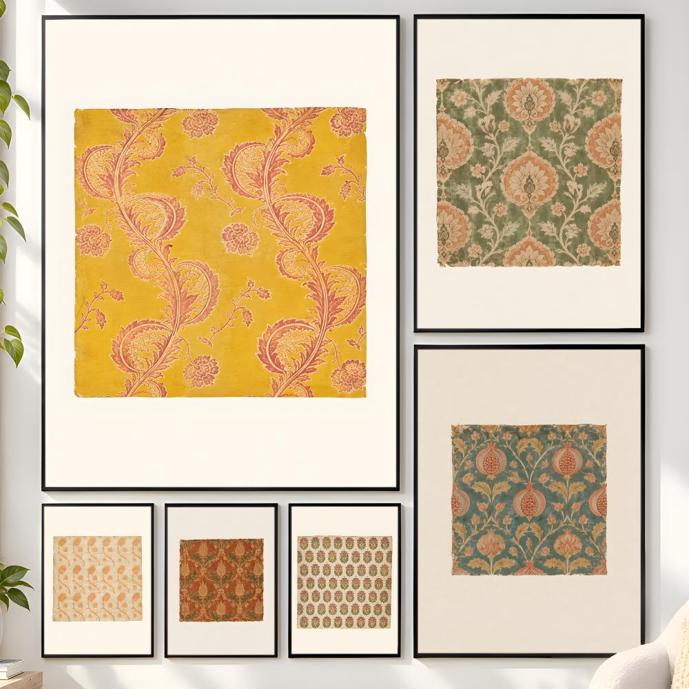 โปสเตอร์คอลเลกชันผ้าทอลายดอกไม - Vintage Collectible Posters บทวิจารณ์และราคา
